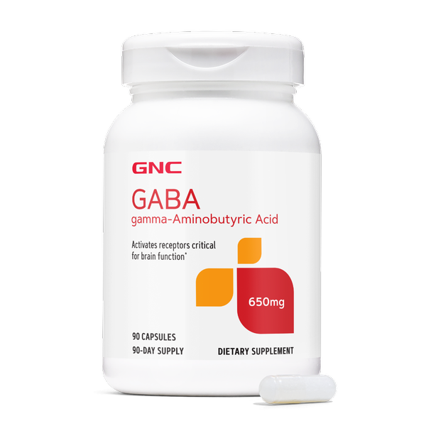 Gaba, 650 mg, GNC | 90 capsule