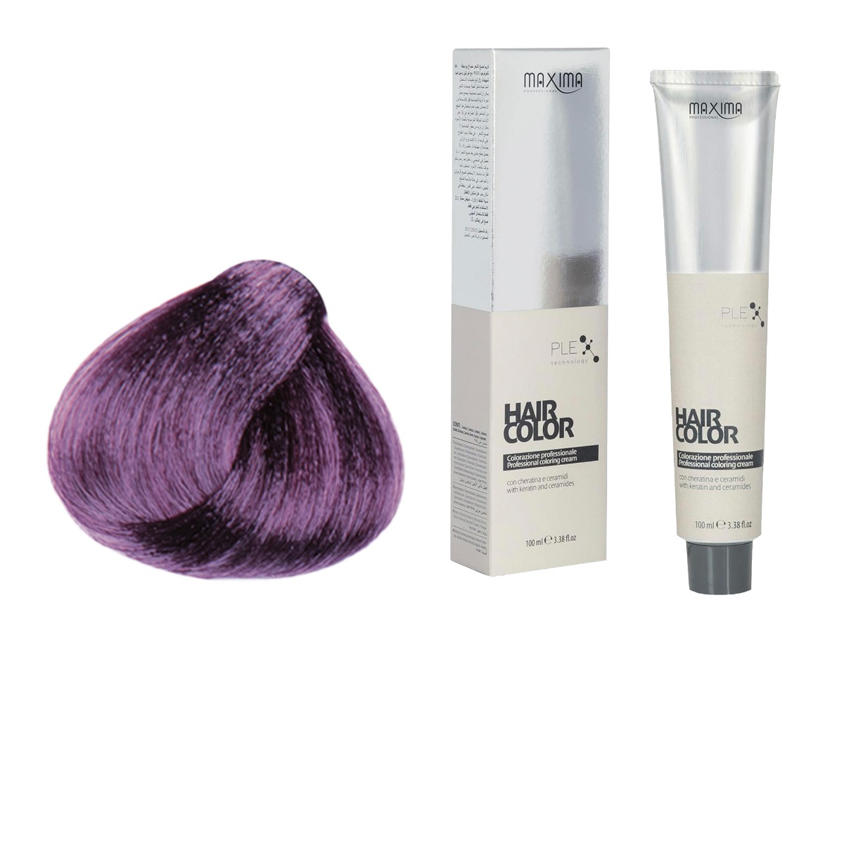 PMV Vopsea profesionala de par, 7 Chrome violet metalic, MAXIMA, 100ml