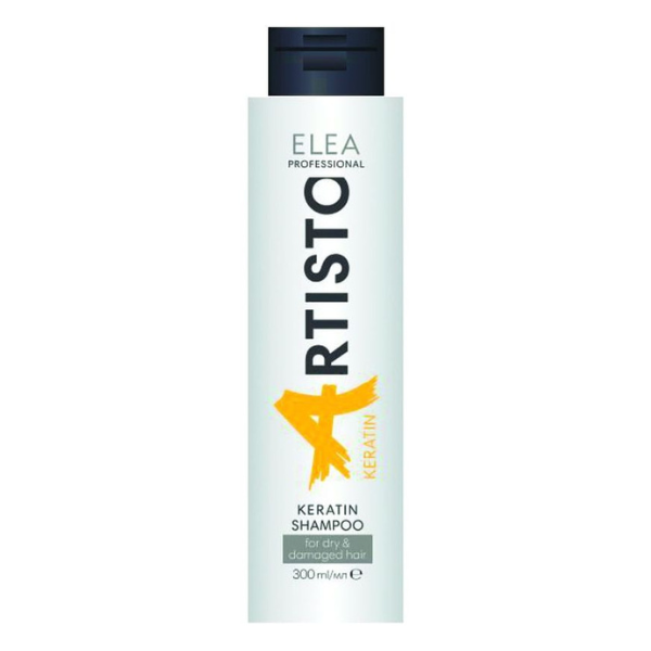 Sampon cu keratina pentru par uscat si deteriorat, Elea Artisto | 300 ml